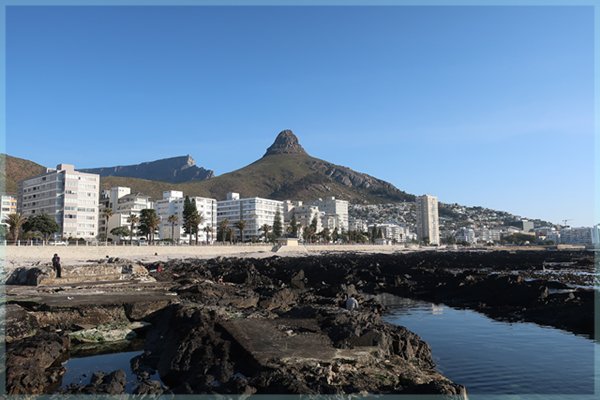 View of Signal Hill & Table Mountain from Graaf's Pool