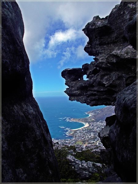 view of Camps bay from Tranquility cracks