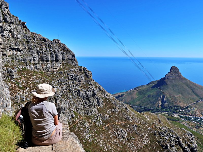 Lion&#x27;s Head from India Venster trail on Table Mountain