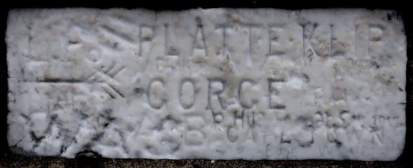 old Platteklip Gorge stone carved sign