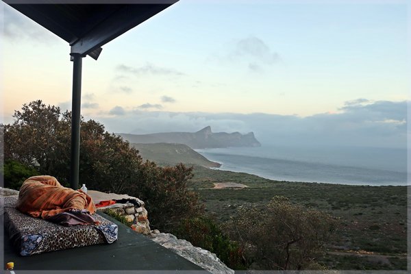 Erica overnight hut at dawn, Cape of Good Hope Nature Reserve