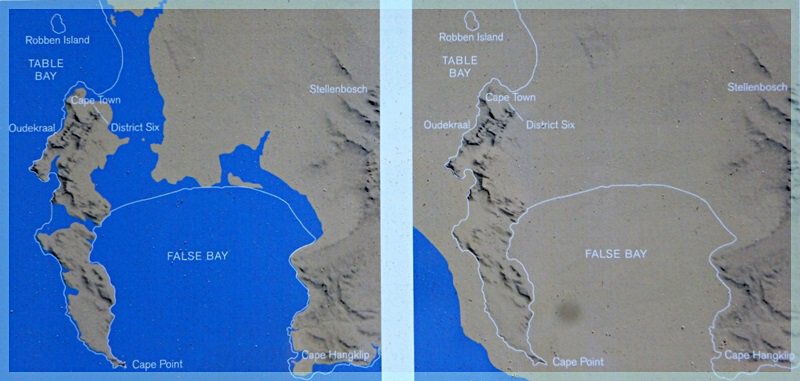 Maps showing the morphology of the Cape Peninsula