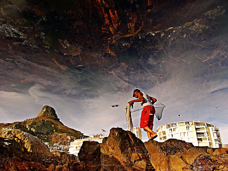 fisherman reflected Bantry Bay