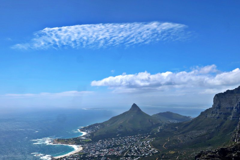 view from 12 Apostles, Table Mountain, Cape Town