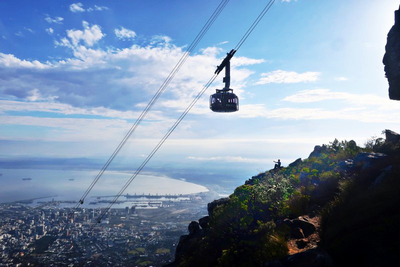 Table Bay from India Venster trail and cable car