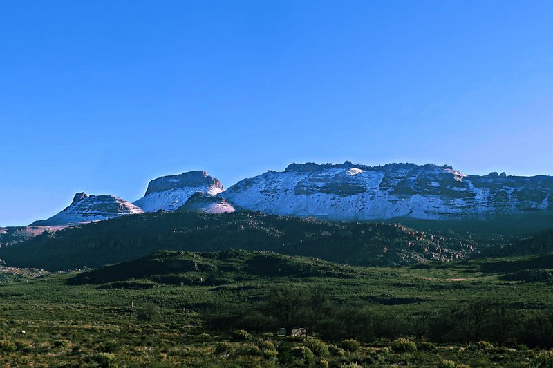 snow on Tafelberg in the cederberg wilderness area
